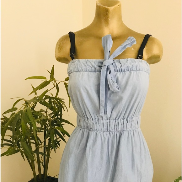 J. CREW Unique Y2K Denim BUBBLE DRESS Size XS - Picture 2 of 15